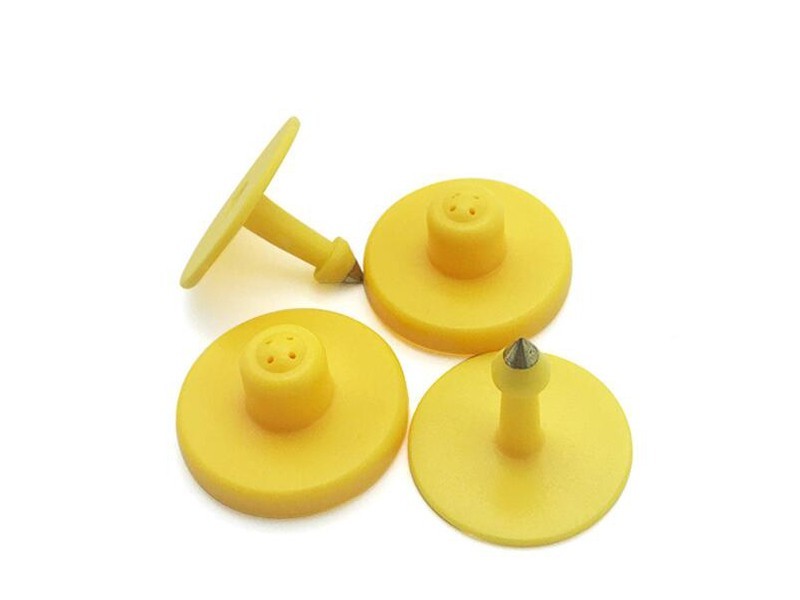 RFID家畜管理追蹤標簽 無源圓形動物耳標 動物標簽