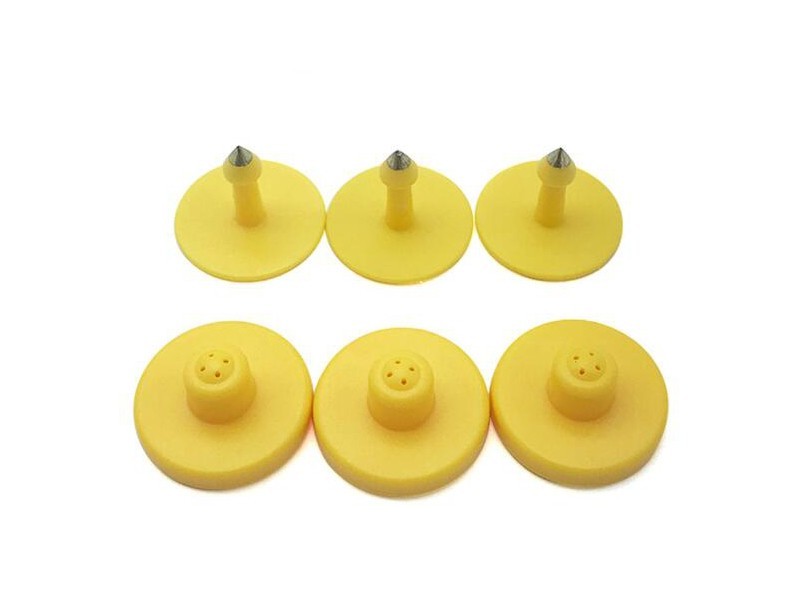 RFID家畜管理追蹤標簽 無源圓形動物耳標 動物標簽