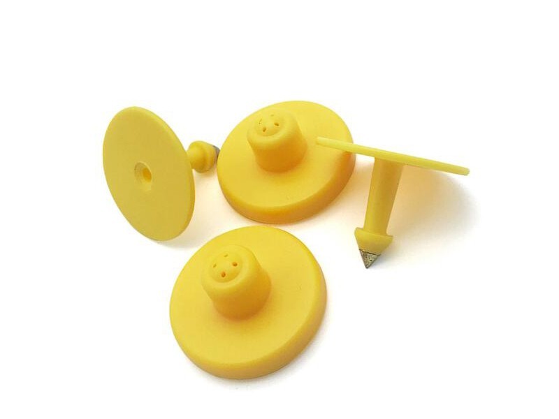 RFID家畜管理追蹤標簽 無源圓形動物耳標 動物標簽